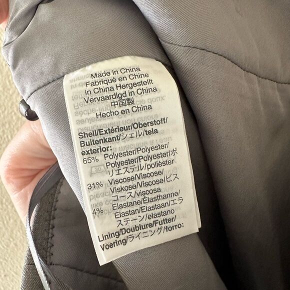 J Crew Mercantile Light Grey Polyester Blend Sleek Pencil Skirt Size 2 - Picture 6 of 7